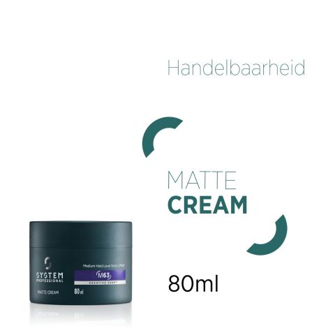 System Professional - System Man - Matte Cream M63 - 80 ml