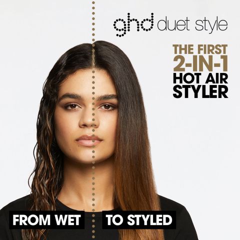 ghd - Duet Style 2-in-1 Hete lucht Stijltang - Wit 