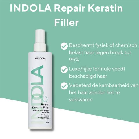 Indola - Repair Keratin Filler Treatment Leave-in spray - 300 ml