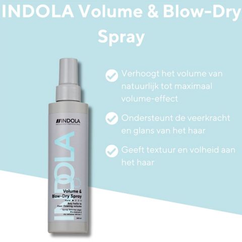 Indola - Volume & Blow Dry Spray - 200 ml