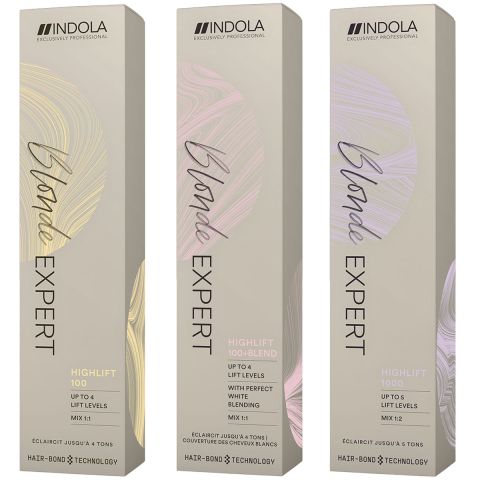 Indola - Blonde Expert - Highlift 100, 100+ & 1000, 1000+ Blend - 60 ml