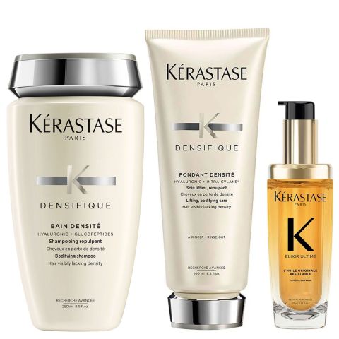 Kérastase - Densifique Shampoo + Conditioner + Elixir Ultime L'Huile Originale Hairoil - Set