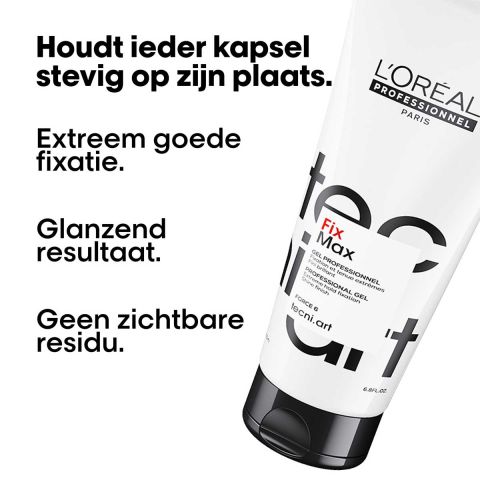 L'Oréal Professionnel - Tecni.ART- Fix Max 6 - Shaping Gel voor voor Extra Hold - 200 ml