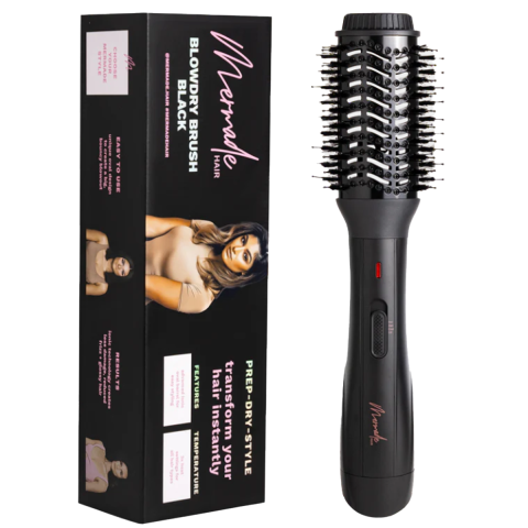 Mermade Hair - Blow Dry Brush - Sleek Black