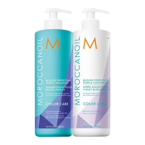  Moroccanoil - Blonde Perfecting - Shampoo & Conditioner - 500ml