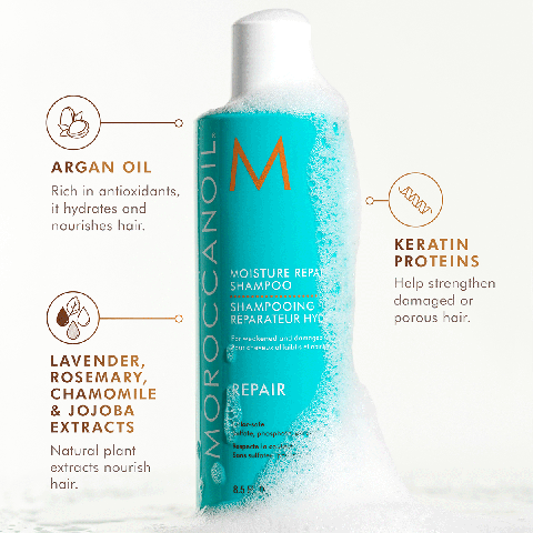 Moroccanoil - Moisture Repair Shampoo - Voor beschadigd haar