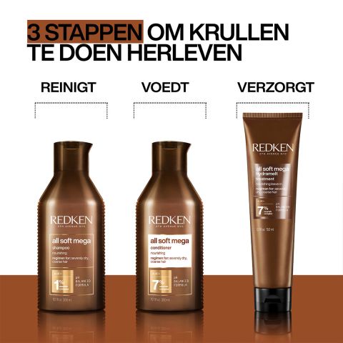 Redken - All Soft - Mega Curls - Conditioner voor Kroeshaar en krullen - 300 ml