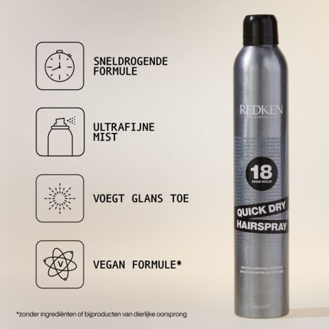 Redken - Hairsprays - Quick Dry 18 - Sneldrogende Haarspray - 400 ml