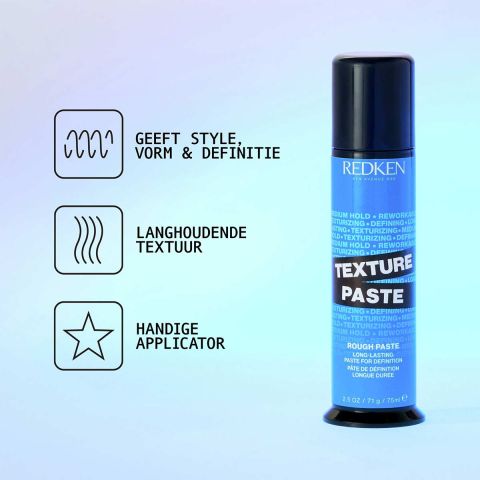 Redken - Texturize - Rough Paste 12 - Stylingspasta - 75 ml