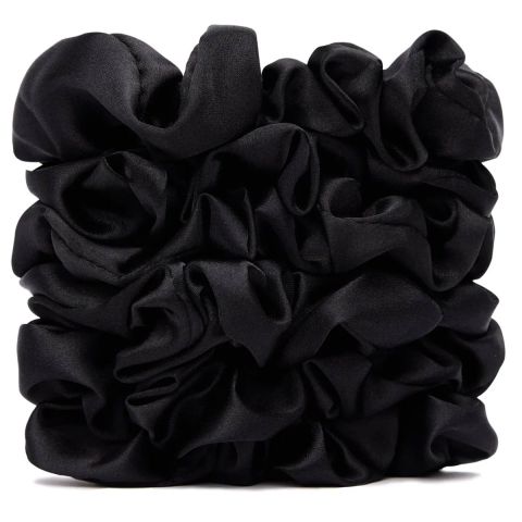 Veganboost - Scrunchies Black 6 Stuks - Big Size