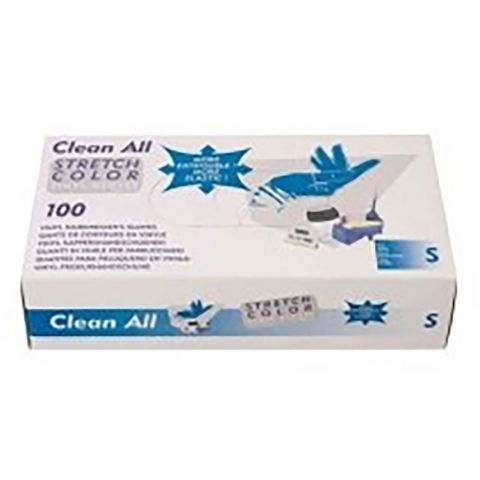 Sibel - Clean All - Vinyl Handschoenen - Doorzichtig - Gepoederd - Small - 100 Stuks