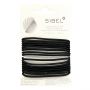 Sibel - Thin Elastic Hair Bands - Black - 16 Stuks