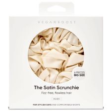 Veganboost Scrunchies Nude 6 Stuks Big